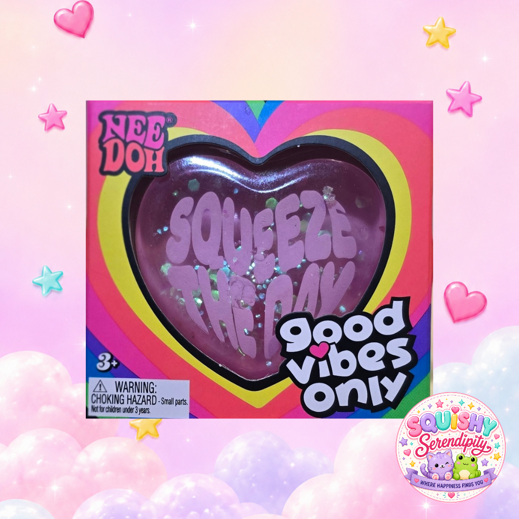 NeeDoh Good Vibes Only Heart