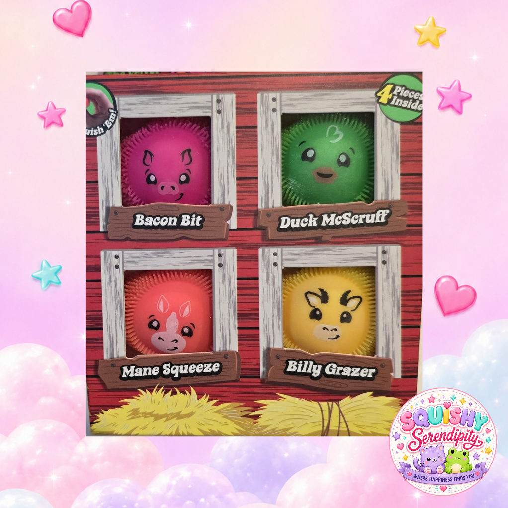 NeeDoh Teenie Fuzz Ball Farmyard